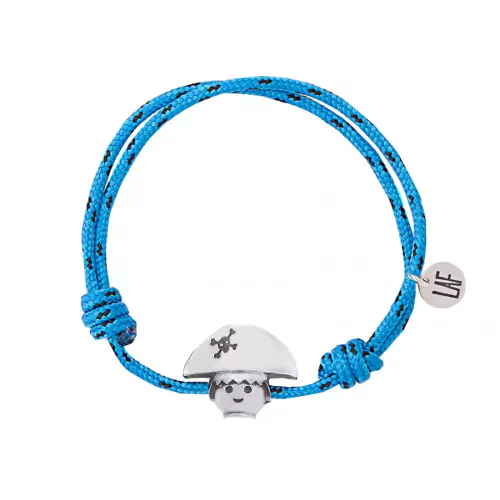 Pulsera joya Playmobil en azul cilck barbanegra