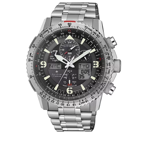 Reloj Citizen jy8100-80e super pilot radiocontrolado titanio