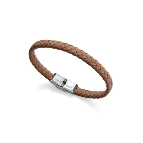 Viceroy pulsera acero piel 75222p01011 hombre