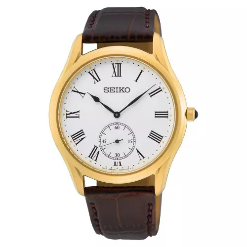 Reloj Seiko srk050p1 hombre dorado zafiro