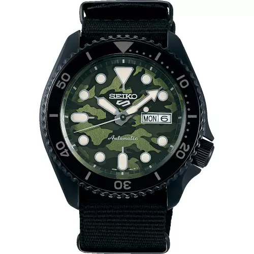 Reloj srpj37k1 Seiko 5 camuflaje sports automatico