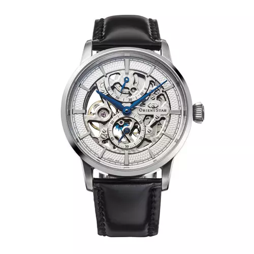 Reloj Orient Star re-az0005s skeleton silver