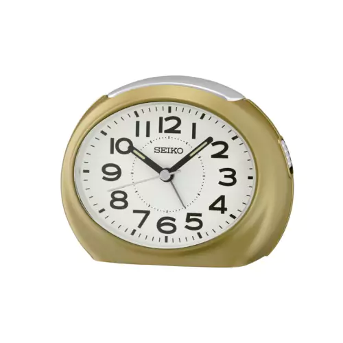 Reloj Seiko despertador qhe193g dorado