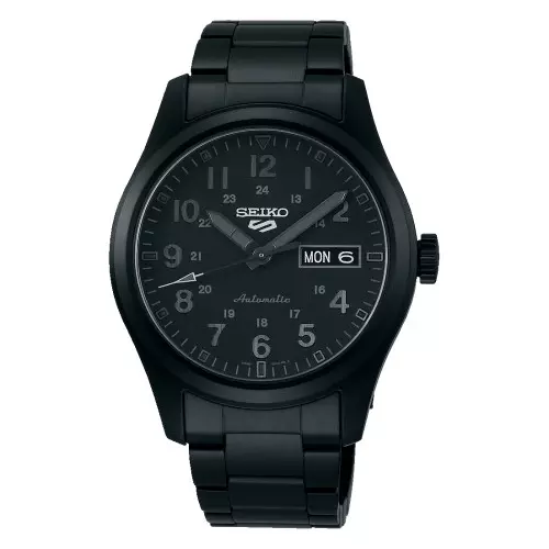 Seiko srpj09k1 reloj acero negro hombre