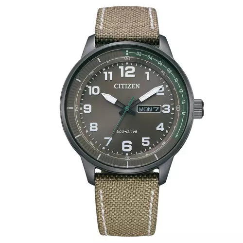 Citizen bm8595-16h reloj acero nylon hombre 