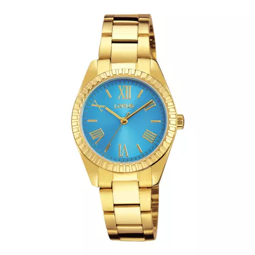 Reloj Lorus RG234KX9 dorado azul mujer