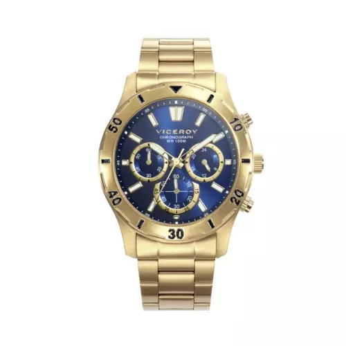 Reloj Viceroy 401135-36 crono acero dorado hombre