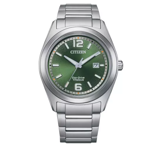 Reloj Citizen AW1641-81X titanio esfera verde hombre