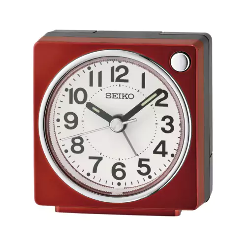 Reloj Seiko despertador QHE196R cuadrado rojo