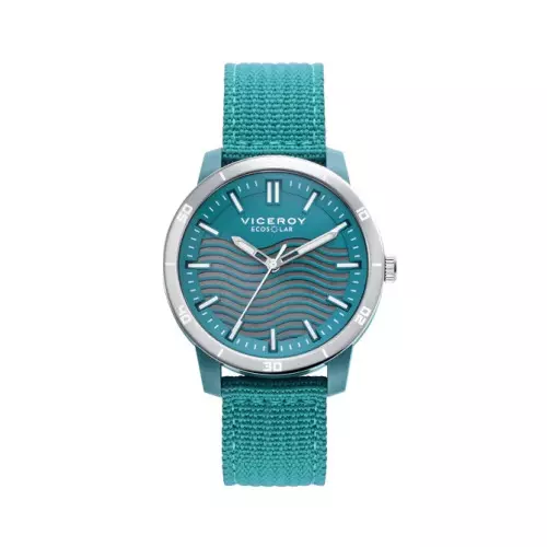 Reloj Viceroy 41133-67 ecosolar nylon esfera verde hombre