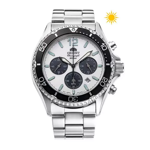 Reloj Orient RA-TX0203S10B crono panda solar