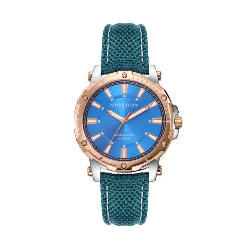 Reloj Viceroy 401178-37 nylon esfera azul mujer