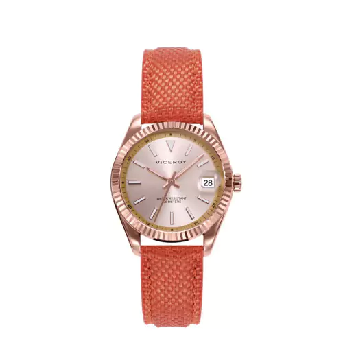 Reloj Viceroy 42436-77 nylon esfera rosa mujer