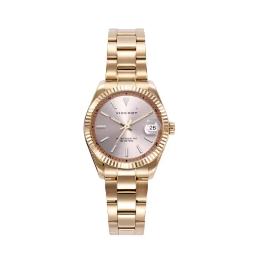 Reloj Viceroy 42438-97 acero dorado esfera dorada mujer