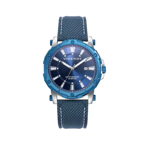 Reloj Viceroy 401311-37 acero nylon azul hombre