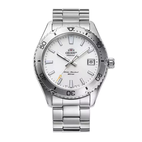 Orient Mako RA-AC0Q03S10B reloj esfera blanca tamaño unisex