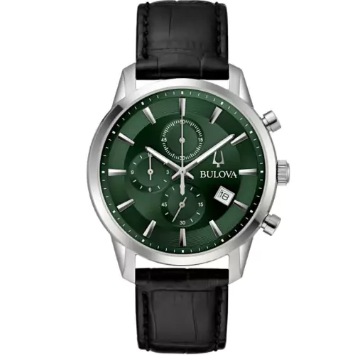 Reloj Bulova 96B413 crono verde hombre