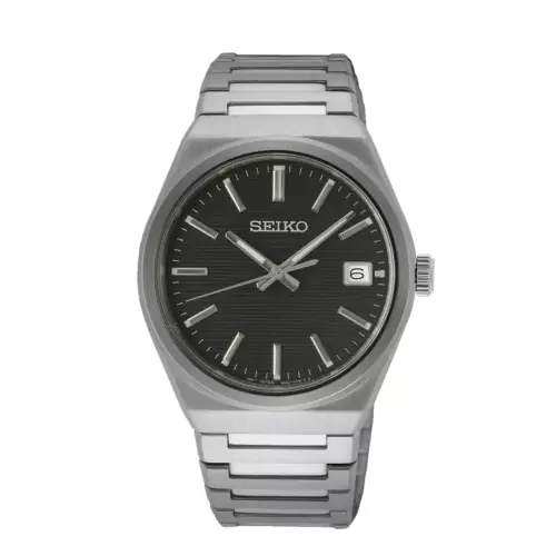 Reloj Seiko SUR557P1 zafiro esfera negra hombre