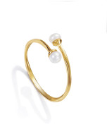 Viceroy anillo 4061a012-66 plata dorada perla mujer