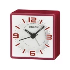 Reloj Seiko despertador qhe091r cuadrado rojo