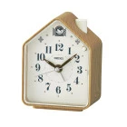 Reloj Seiko QHP011B despertador casita marron canto pajaros