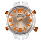 Reloj Watx maquinaria rwa1401 analógico naranja 43 milímetros