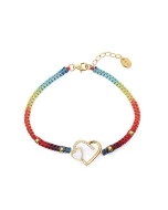 Pulsera Viceroy 13236P100-99 plata dorada corazones mujer