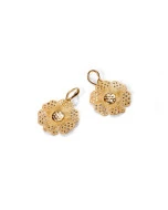 Viceroy pendientes flor 1175e100-06 joyas plata dorada mujer