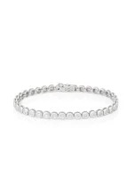 Pulsera diamantes oro blanco classic