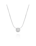 Gargantilla diamante oro blanco classic