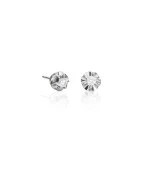 Pendientes roseta diamantes oro blanco classic