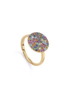 Viceroy anillo 13071a015-39 plata dorada circonitas mujer