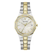 Reloj Bulova Classic 98R299 Octogon Lady bicolor diamantes mujer