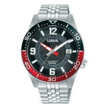Reloj RU413AX9 automático Lorus esfera negra translucido