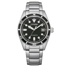 Reloj Citizen NJ0221-50E unisex esfera negra automático
