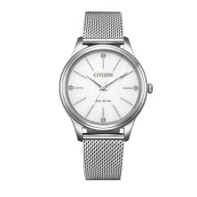 Reloj Citizen EM1220-82A esfera blanca mujer