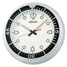 Reloj Seiko pared QXA849A Diver Clásico Esf blanca