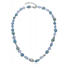 Viceroy collar fashion 14359c01016 acero y piedras naturales azules mujer