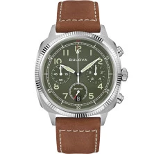 Reloj Bulova Military Chrono 96B482 esfera verde