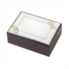Caja joyero alianzas de boda 50 aniversario 