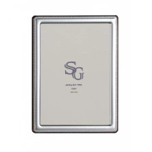 Portafotos marco de plata perlado 13X18 cm