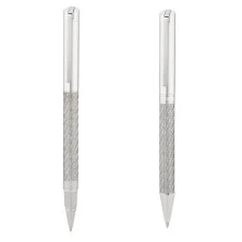 Bolígrafo y roler fibra de carbono metalizado H6021