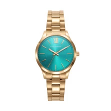Reloj Viceroy 401180-63 acero dorado esfera verde mujer