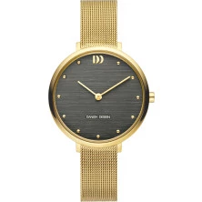 Reloj Danish Design IV08Q1218 dorado esfera negra mujer 33 mm