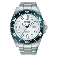 Reloj RL477BX9 automático Lorus esfera plateada hombre