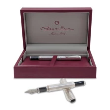 Pluma estilografica de plata con resina