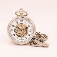 Reloj de bolsillo Minister 9097-1 cuerda esqueleto arabigos