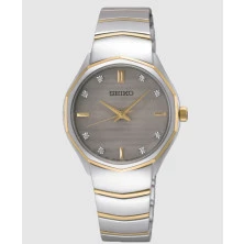 Reloj Seiko SUR616P1 reloj pulsera bicolor Ladies diamantes