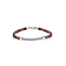 Viceroy pulsera 13257P000-44 plata piedras naturales marron