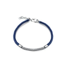 Viceroy pulsera 13258P000-93 plata y piel azul